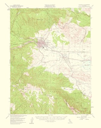 Picture of SUSANVILLE CALIFORNIA QUAD - USGS 1954
