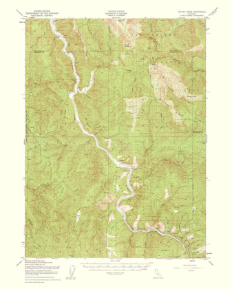 Picture of TACTAH CREEK CALIFORNIA QUAD - USGS 1961