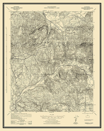 Picture of TEMECULA CALIFORNIA QUAD - USGS 1942