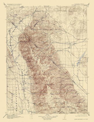 Picture of WHITE MOUNTAIN CALIFORNIA NEVADA QUAD - USGS 1917
