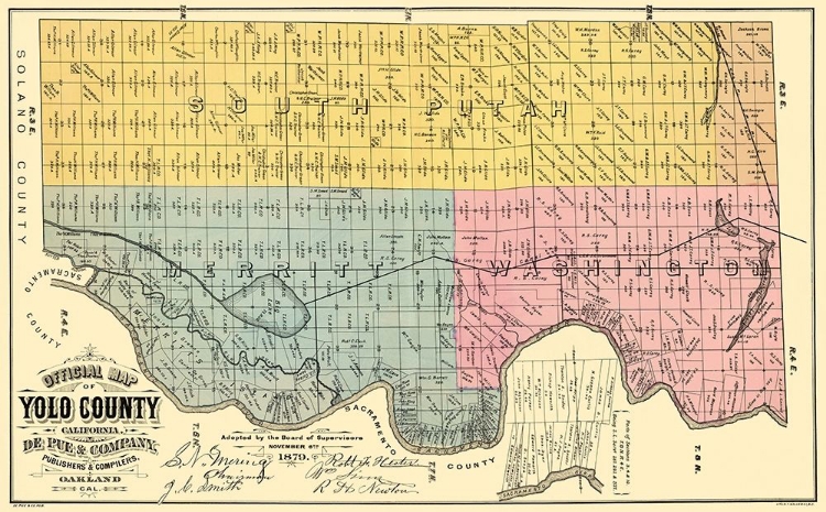 Picture of YOLO  EAST CALIFORNIA LANDOWNER - DE PUE 1879