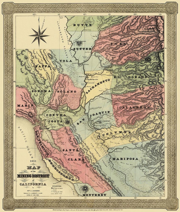 Picture of MINING DISTRICT OF CALIFORNIA - JACKSON 1851
