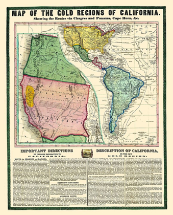 Picture of GOLD REGIONS OF CALIFORNIA - THAYER 1849
