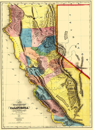 Picture of CALIFORNIA GOLD REGION - SHERMAN 1851