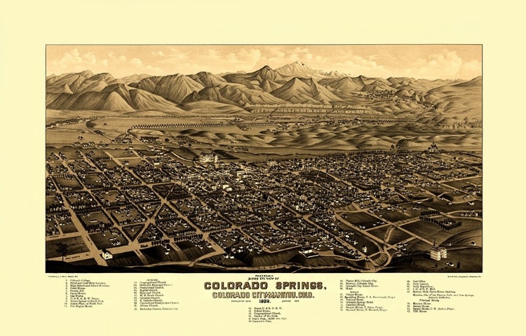 Picture of COLORADO SPRINGS COLORADO - STONER 1882