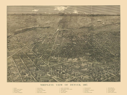 Picture of DENVER COLORADO - MILLS 1887