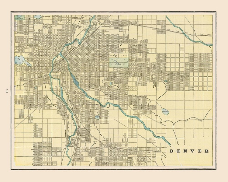 Picture of DENVER  COLORADO - CRAM 1892