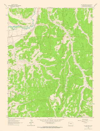 Picture of GILLAM DRAW COLORADO QUAD - USGS 1962