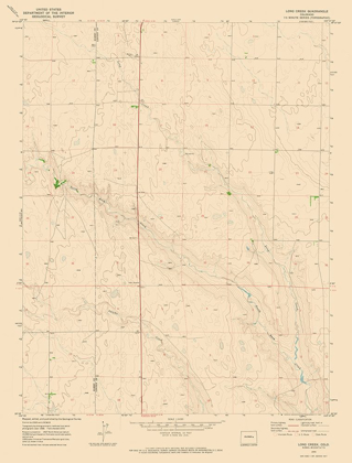 Picture of LONG CREEK COLORADO QUAD - USGS 1970