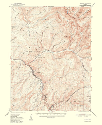 Picture of MINTURN COLORADO QUAD - USGS 1954