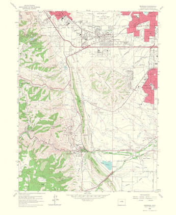 Picture of MORRISON COLORADO QUAD - USGS 1967