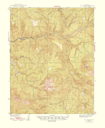 Picture of MT GUNNISON COLORADO QUAD - USGS 1952