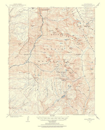 Picture of NEEDLE MOUNTAINS COLORADO QUAD - USGS 1955