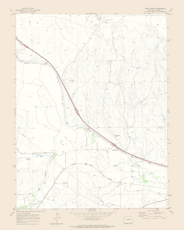 Picture of RIVER BEND COLORADO QUAD - USGS 1970