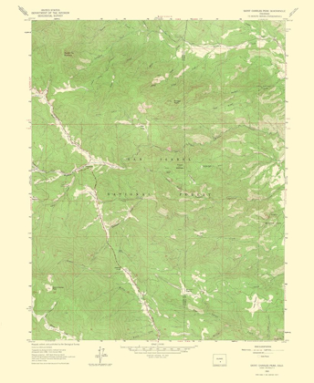 Picture of SAINT CHARLES PEAK COLORADO QUAD - USGS 1966
