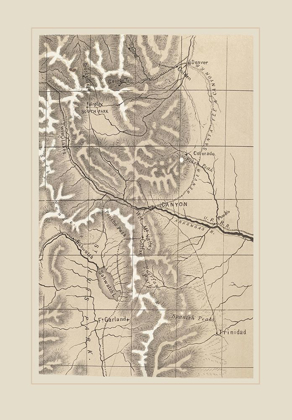 Picture of SOUTHERN COLORADO ROCKY MOUNTAINS - 1870