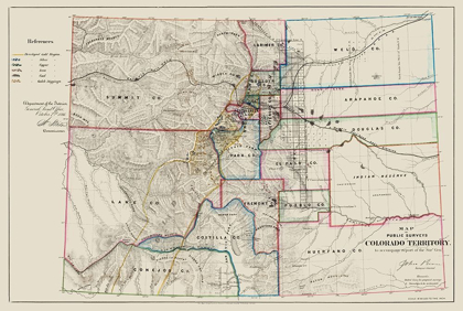 Picture of COLORADO - USGLO 1866
