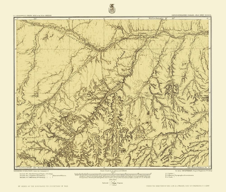 Picture of SOUTHEAST COLORADO SHEET - US ARMY 1877