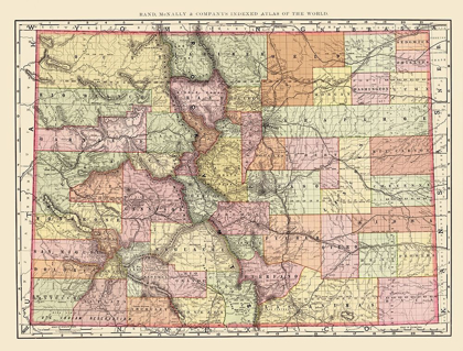 Picture of COLORADO - RAND MCNALLY 1897