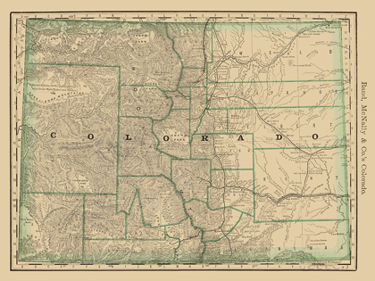 Picture of COLORADO - RAND MCNALLY 1879