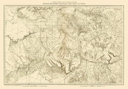 Picture of NORTH WESTERN COLORADO UTAH - USGS 1881