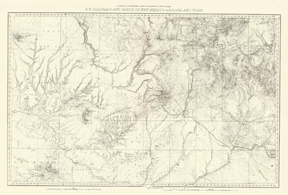 Picture of SOUTHWEST COLORADO NEW MEXICO - USGS 1881