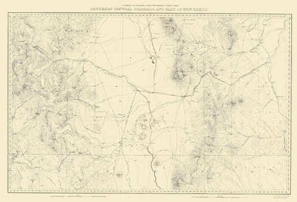 Picture of SOUTH CENTRAL COLORADO NEW MEXICO - USGS 1881