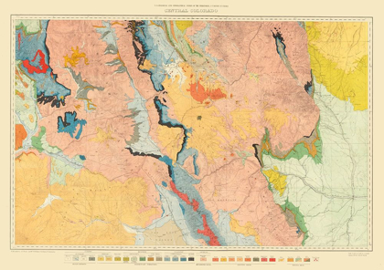 Picture of CENTRAL COLORADO SHEET - USGS 1881