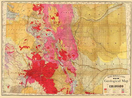 Picture of COLORADO GEOLOGY - RAND MCNALLY 1879