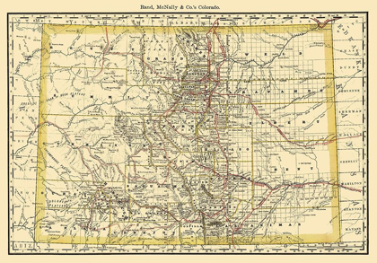 Picture of COLORADO - RAND MCNALLY 1879