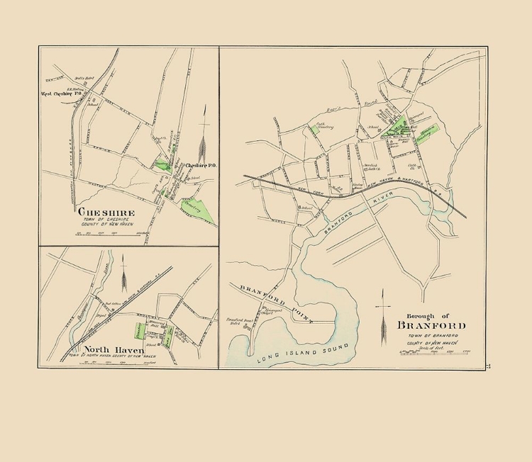 Picture of BRANFORD CONNECTICUT - HURD 1893