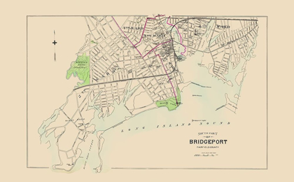 Picture of BRIDGEPORT CONNECTICUT SOTHTH PART - HURD 1893