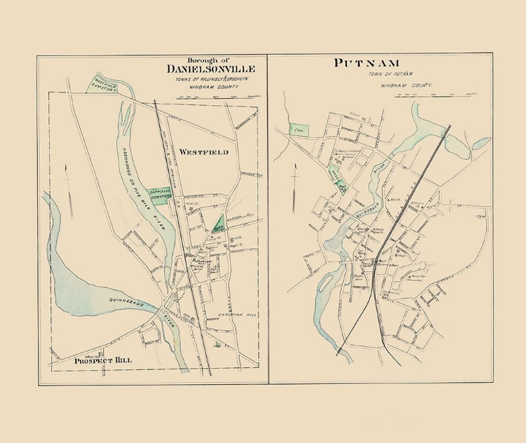Picture of DANIELSONVILLE CONNECTICUT - HURD 1893