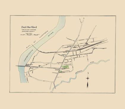 Picture of EAST HARTFORD  CONNECTICUT - HURD 1893