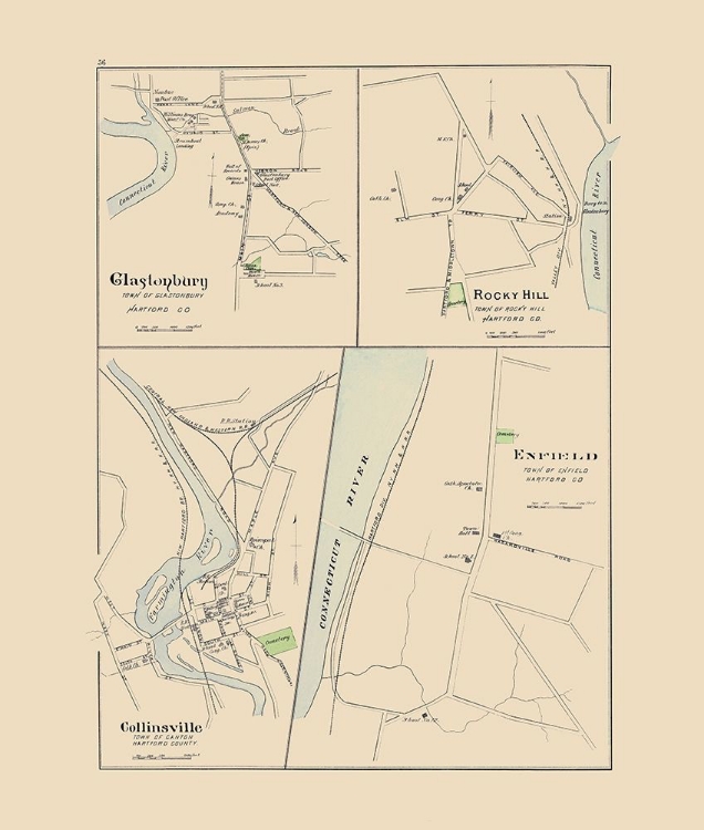 Picture of GLASTONBURY CONNECTICUT - HURD 1893