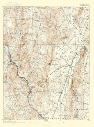 Picture of GRANBY CONNECTICUT SHEET - USGS 1892