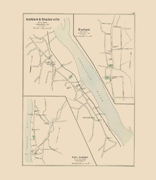 Picture of HADDAM, SHAILORVILLE CONNECTICUT - HURD 1893