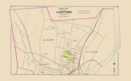 Picture of HARTFORD CONNECTICUT NORTH PART - HURD 1893