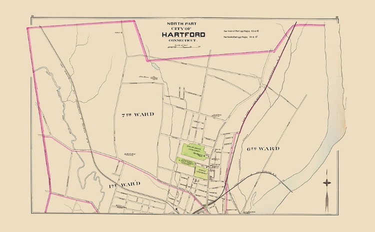 Picture of HARTFORD CONNECTICUT NORTH PART - HURD 1893