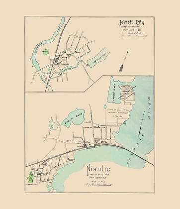 Picture of JEWETT CITY, NIANTIC CONNECTICUT - HURD 1893