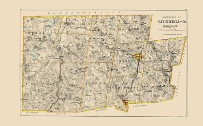 Picture of LITHCHFIELD CONNECTICUT - HURD 1893