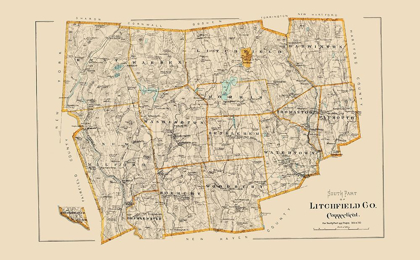 Picture of LITCHFIELD CONNECTICUT - HURD 1893