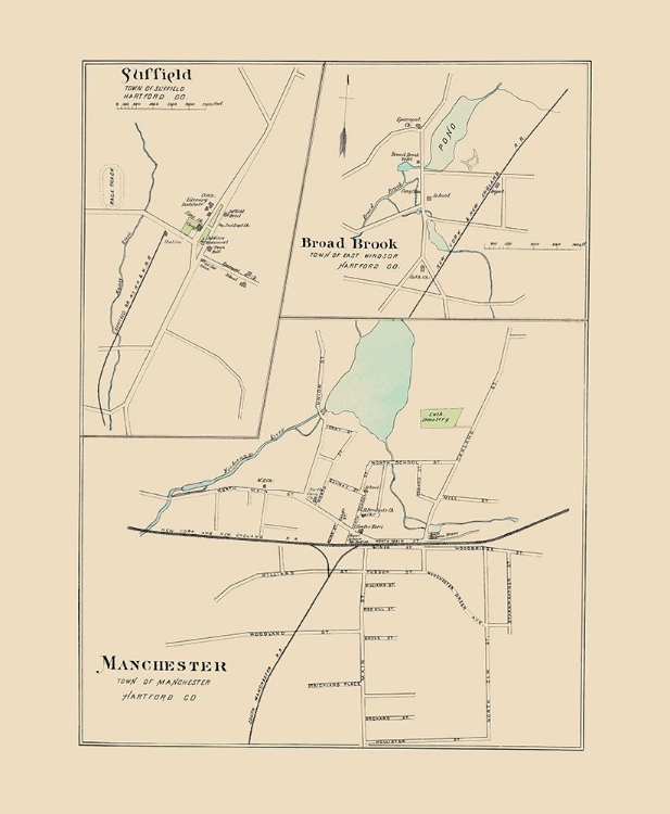 Picture of MANCHESTER CONNECTICUT - HURD 1893