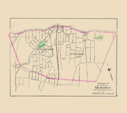 Picture of MERIDEN CONNECTICUT SOUTH PART - HURD 1893