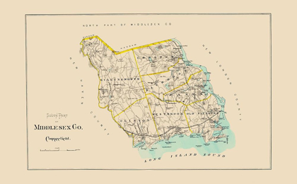 Picture of MIDDLESEX  SOUTH CONNECTICUT - HURD 1893