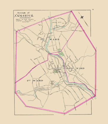 Picture of NAUGATUCK CONNECTICUT - HURD 1893