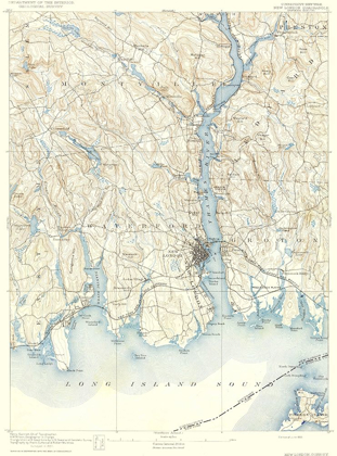 Picture of NEW LONDON CONNECTICUT NEW YORK QUAD - USGS 1893