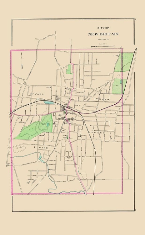 Picture of NEW BRITAIN CONNECTICUT - HURD 1893