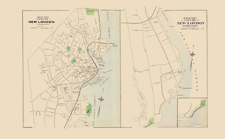 Picture of NEW LONDON CONNECTICUT NORTH AND SOUTH PART