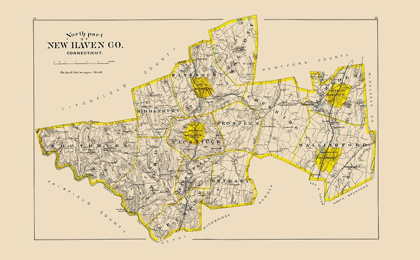Picture of NEW HAVEN  NORTH CONNECTICUT - HURD 1893
